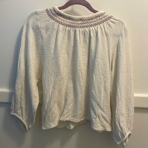 Madewell cream top size small